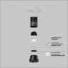Светильник встраиваемый MAYTONI DIP DL124-10W-4K-TRS-B
